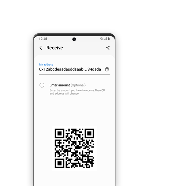 samsung blockchain wallet app