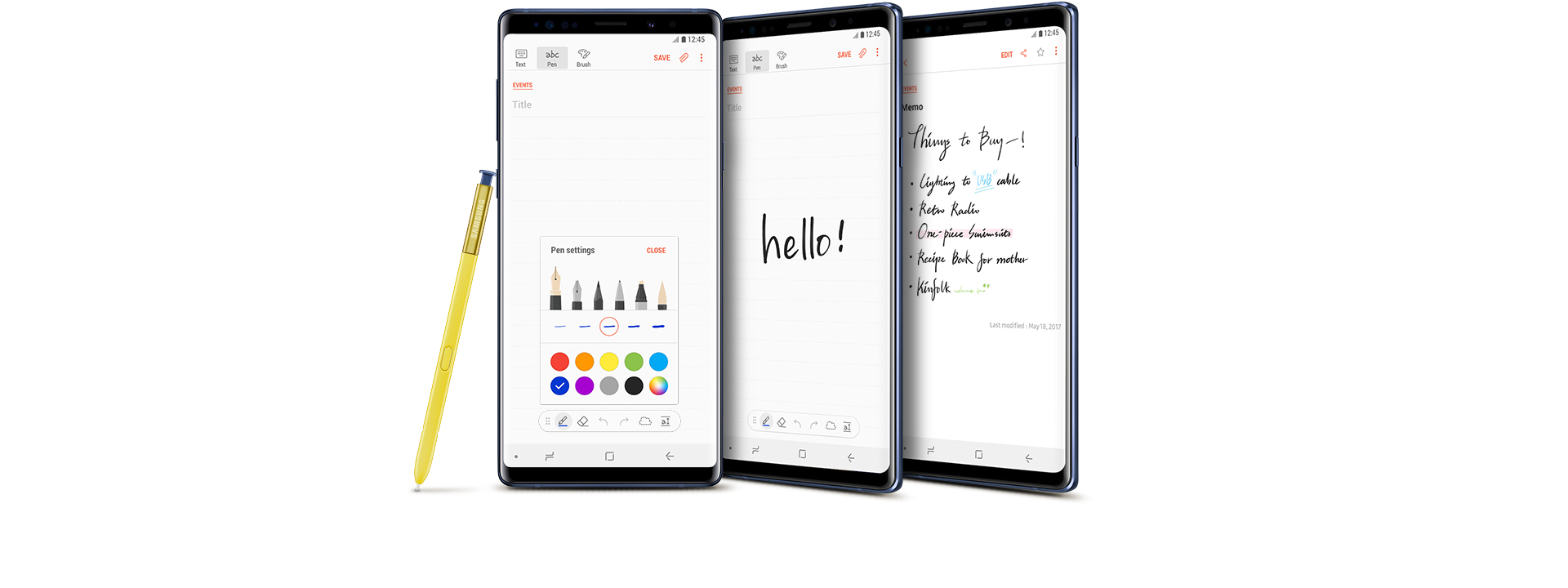 notes samsung galaxy apps note examples express yourself note8